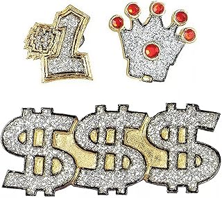 Eye-Catching Gold Assorted Bling Rings (Pack of 3) - 6.5