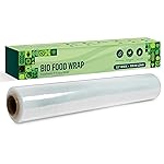 Robustt Bio Food Wrap Cling Film for Food Wrapping| 100 m ×12”(Pack of 1) | Keeps Food Fresh Eco-Friendly Transparent Wrapping roll | Ideal Cling Film for Food Wrapping