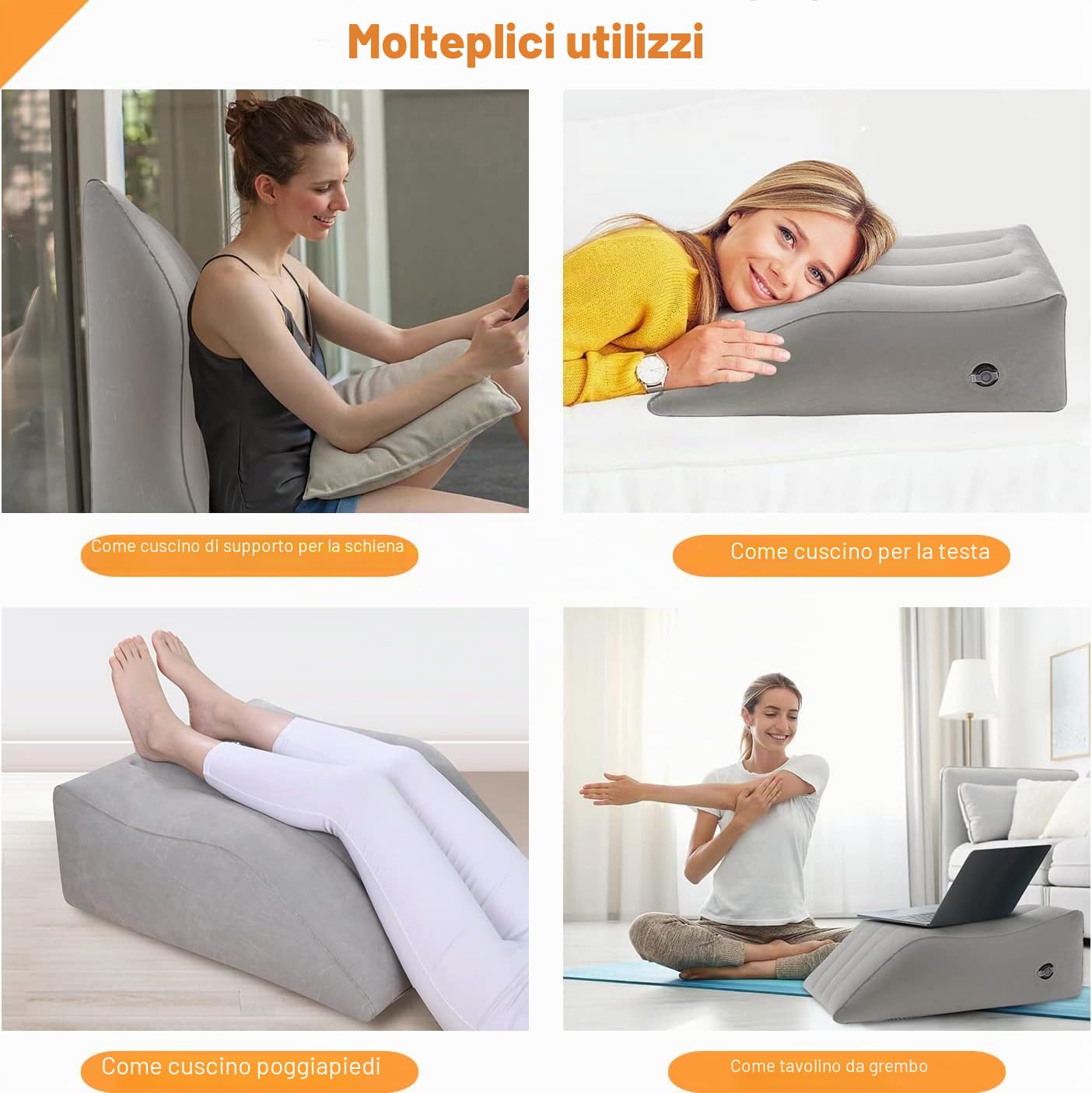 Cuscino per Sollevare le Gambe, Cuscino Vena per Elevare Le Gambe, Cuscino per Il Supporto A Cuneo per Pe Gambe, Migliorare Il Comfort e Migliorare Il Sonno
