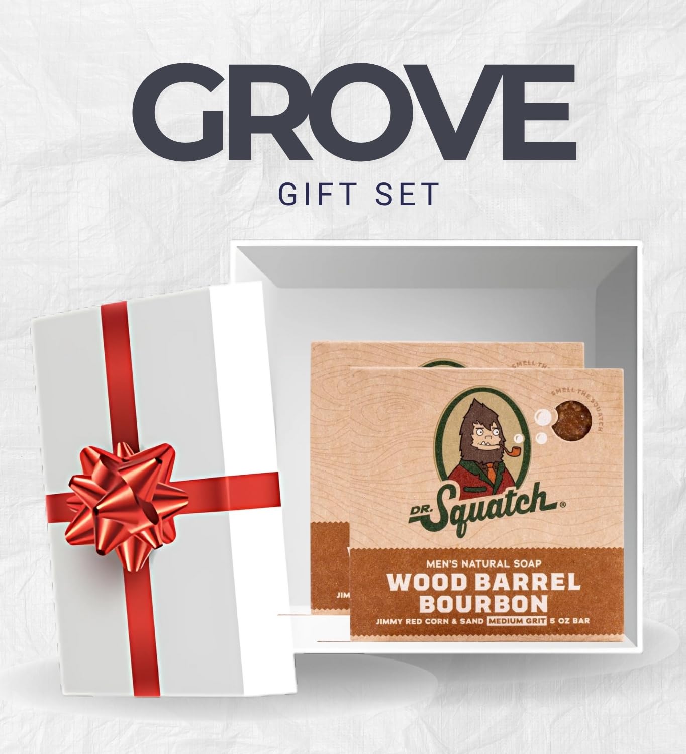Dr. Squatch Wood Barrel Bourbon Scent Soap Bar 5 oz 2 pk Bundle – Features Rich Patchouli & Guaiac Wood Fragrance – Gift Set (2 Items) - Image 5