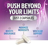 Vista 5 de Complejo de L-Arginina – Suplemento de refuerzo de óxido nítrico extra fuerte – Mezcla de energía premium para la salud natural del corazón y apoyo