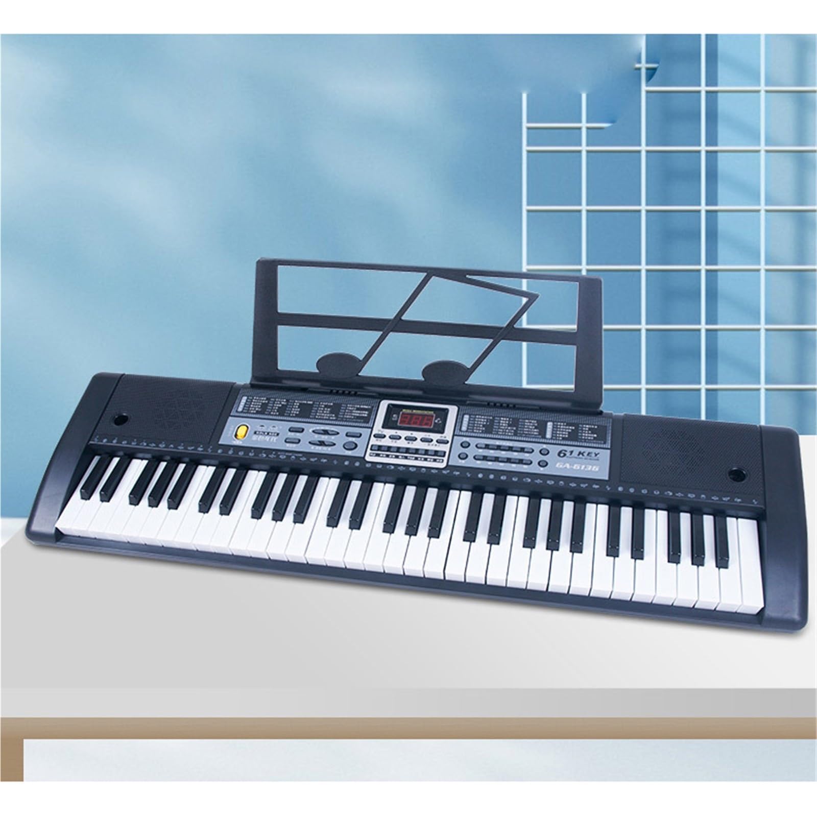 Pianino Elektroniczne Elektroniczne Pianino Wokalne 61 Klawiszy Wielofunkcyjne Przenośne Podświetlane Łatwe Do Grania