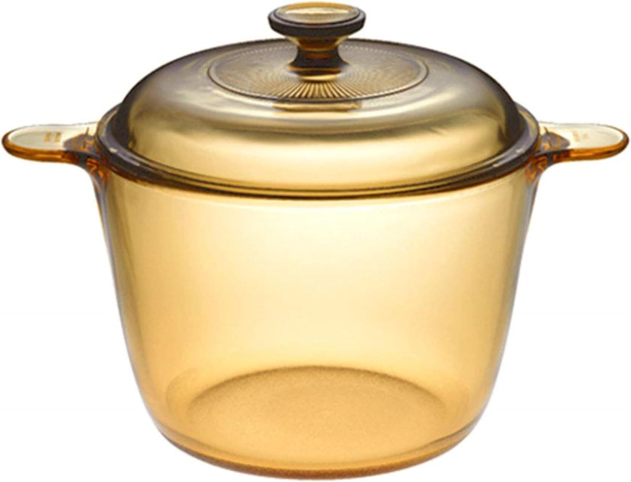 VISIONS 3.5 Litre Pyroceram Glass Cookpot with Glass Cover, Brown