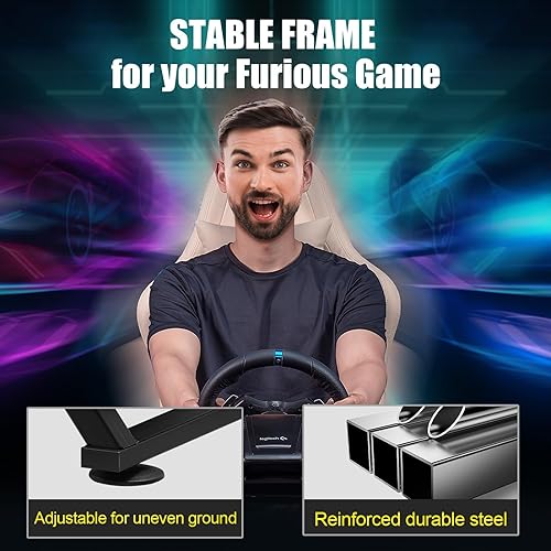 Miniatura 3 de GTPLAYER Sim Racing Wheel Stand Simulator Cockpit Wheel Stand Racing Steering Shifter Mount fit for Logitech G25 G27 G29 G920 G923 Thrustmaster