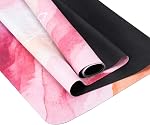 MicaYoungTravel Tapis de yoga pliable Suede, Tapis de fitness durable résistant aux déchirures, Sac de rangement inclus pour l'entraînement d'exercice de Pilates de Yoga, 0.06 15 mm d'épaisseur, 72 x 24 Inch/183 x 61 cm, 3lb/1,4kg