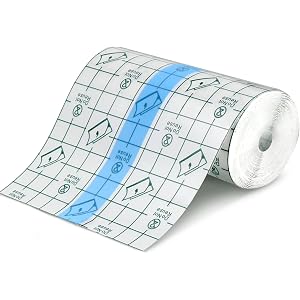 Transparent Dressing Adhesive Bandage Waterproof Bandage Clear Adhesive Bandages Stretch Tape for Tattoos Swimming(4 x 197 Inch)