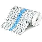 Transparent Dressing Adhesive Bandage Waterproof Clear Adhesive Bandages Stretch Tape for Tattoos Swimming (3.94 Inch x 5.47 Yard)