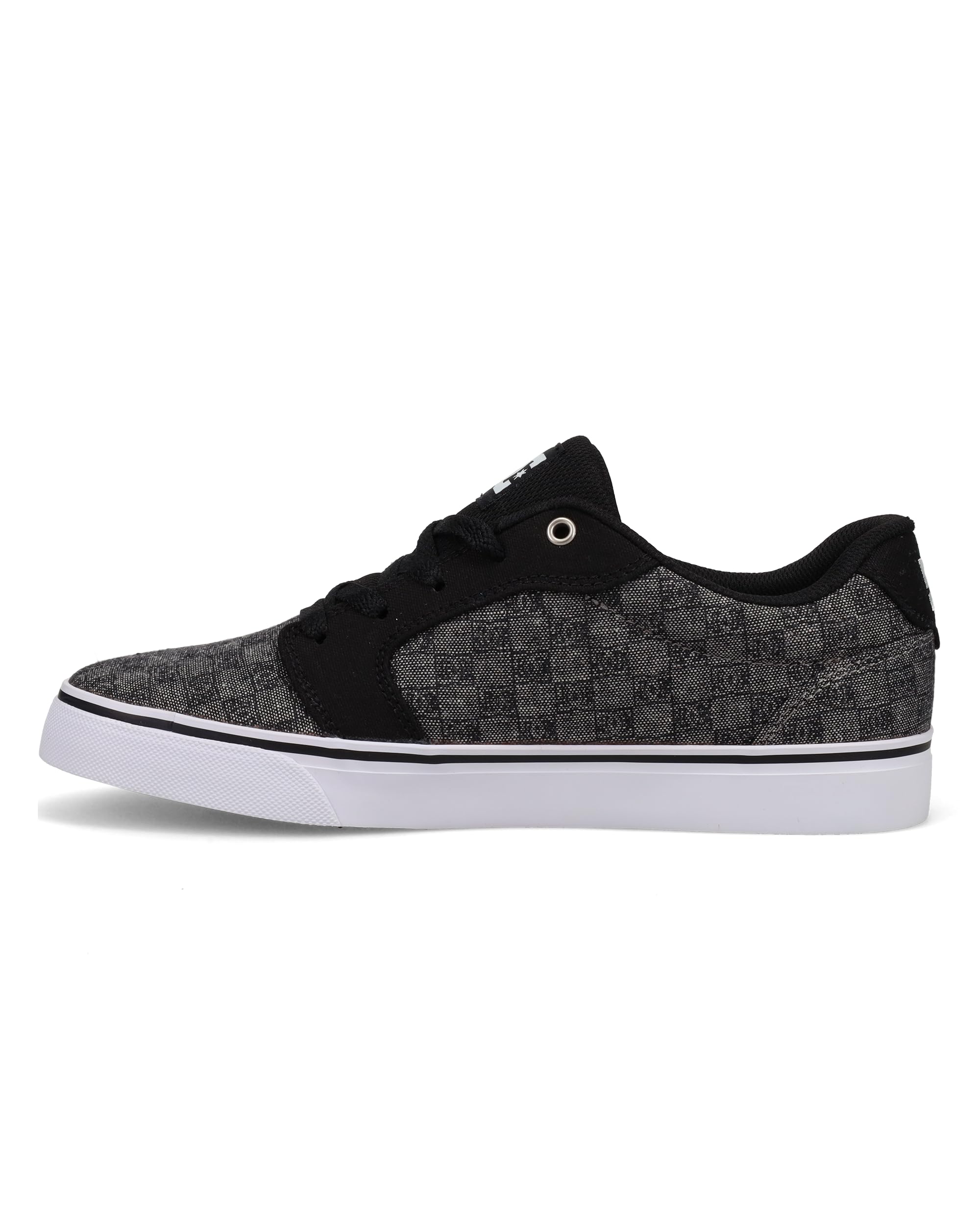 DC Men's Anvil TX SE Skate Shoe, Grey/Black, 11