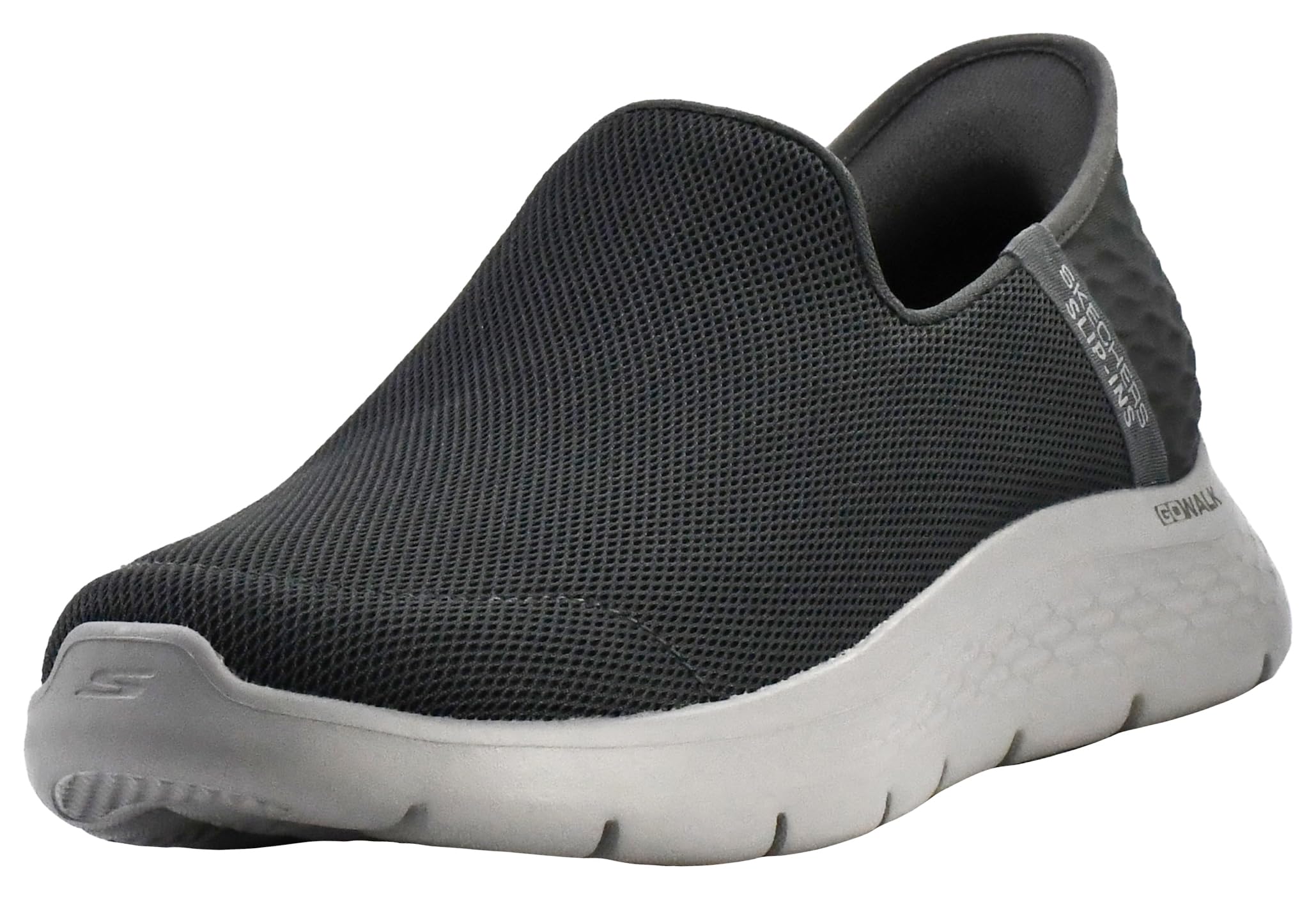 skechers Men's Go Walk Flex No Hands Slip-Ins Sneaker, Dark Gray, 11 Wide-picture-37