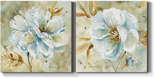 Renditions Gallery Dahlia - Lienzo decorativo de alta calidad con envoltura de galería, listo para colgar, 10 pulgadas de alto x 10 pulgadas de