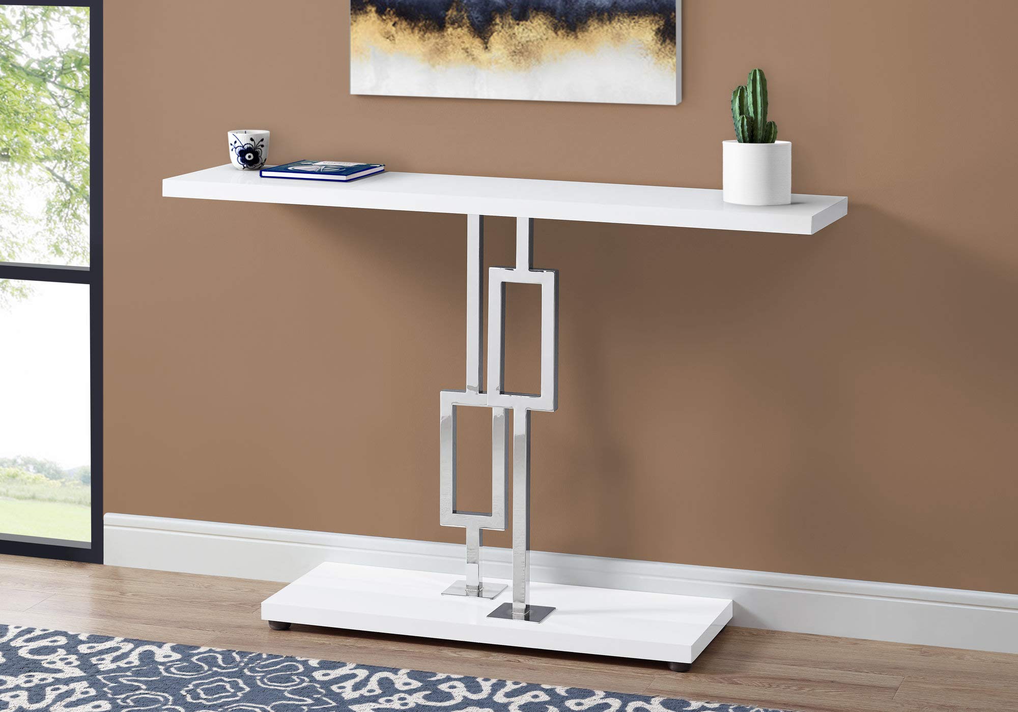 Monarch Specialties ACCENT TABLE, WHITE