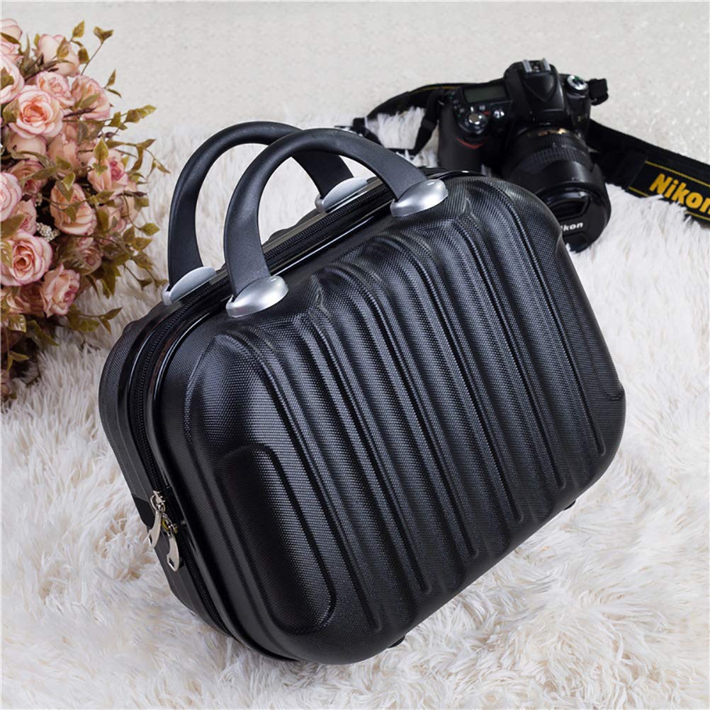 Mini valise de voyage portable étanche avec sangles élastiques 35,6 cm, Noir , 32 * 14 * 23cm