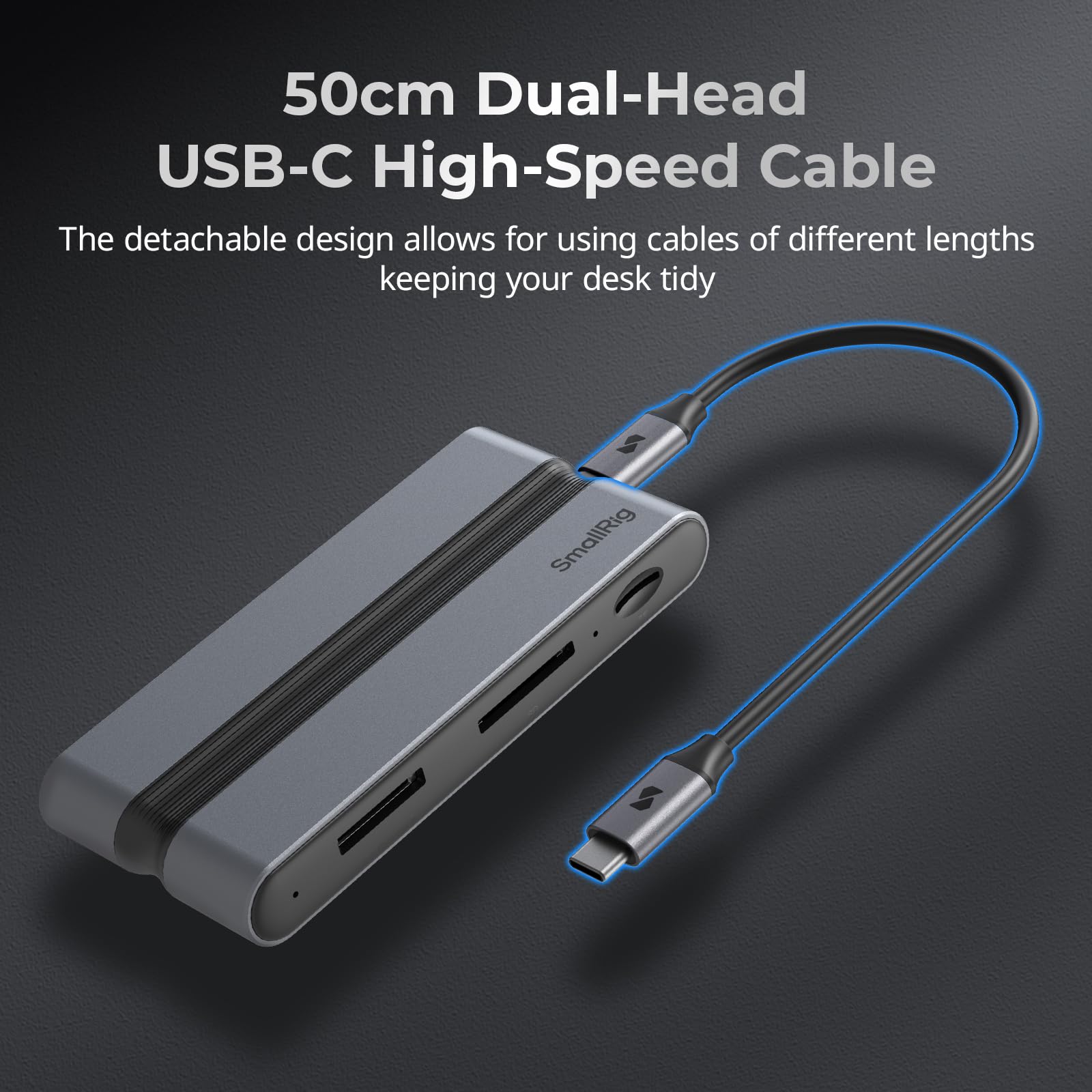 SMALLRIG 9 in 1 CFexpress Type A Card Reader Docking Station con USB3.2 (Gen 2) 10 Gbps, Lettori SD/TF/CFexpress Type A, Porte USB-A/USB-C/HDMI/Gigabit Ethernet, per iPhone per Mac - 4663