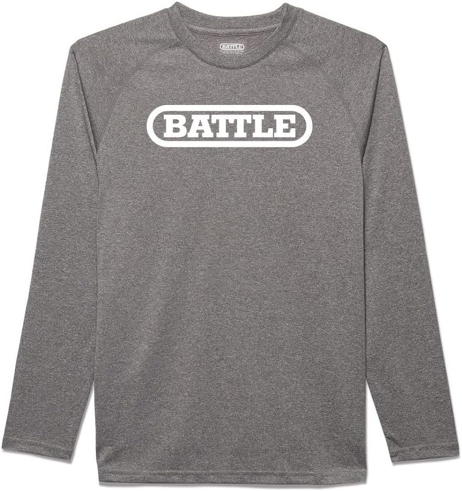 Battle Mens Long Sleeve Performance-Big Logo