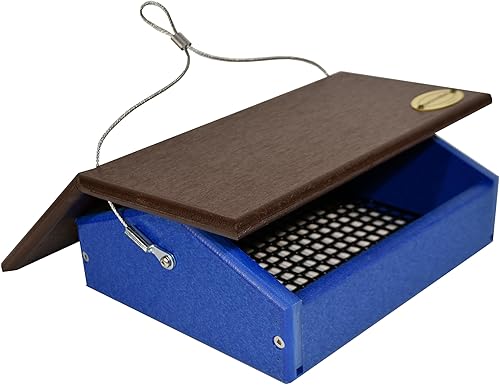 Miniatura 8 de Gran Suet al revés colgante Poly Bird Feeder, Amish Made in America (madera desgastada)