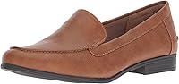 LifeStride Women's Margot Loafer Flats - Comfy Slip-On Shoes with Soft System Support & 1-Inch Heel