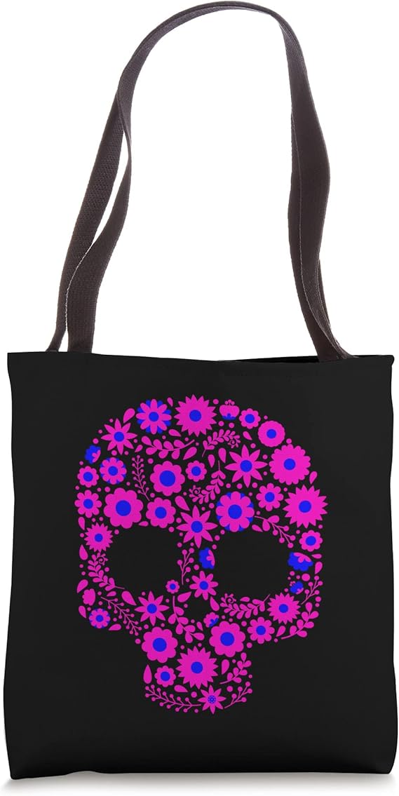 Sugar Skull Calavera Día de los Muertos Design for Mexicans Tote Bag