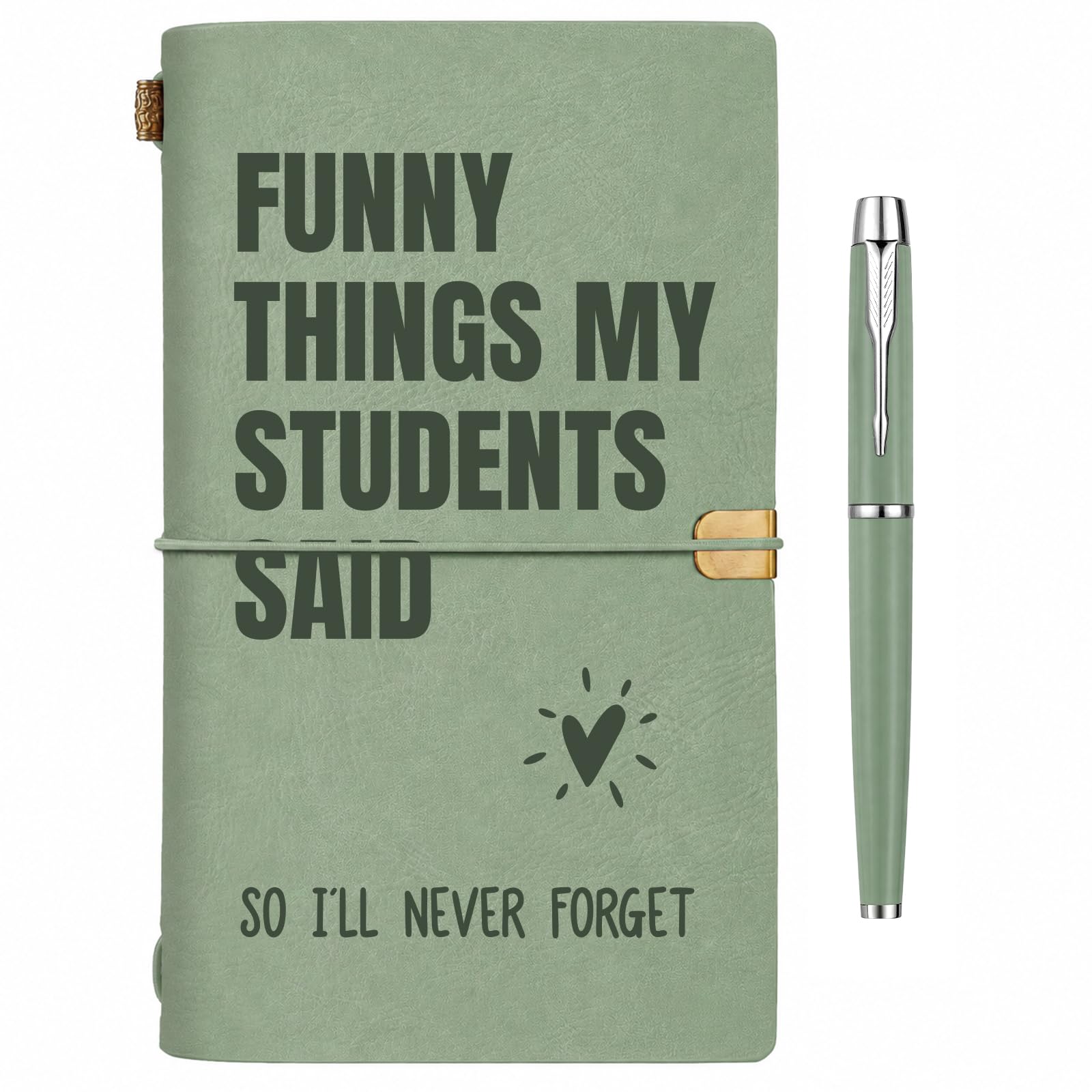 Vetbuosa Teacher Gifts for Women Men, Leather Journal Notebook Set with Pen