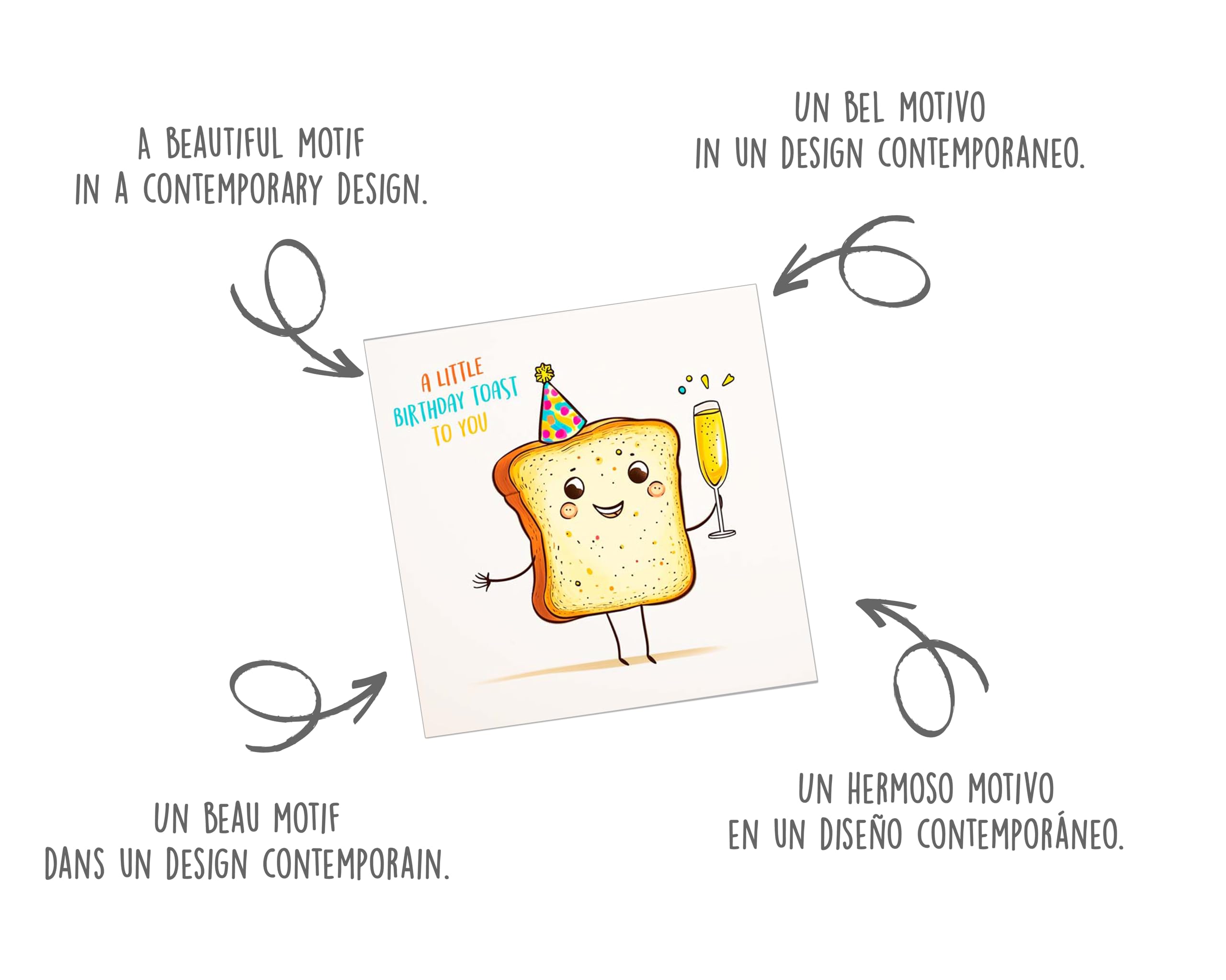 Carte D’anniversaire Premium Avec Enveloppe – Design Dinosaure Pour 1 An | Carte Carrée 14,5x14,5 Cm