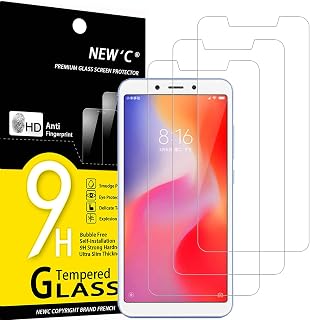 NEW'C Schutzfolie für Xiaomi Redmi 6/Redmi 6A für Panzerglas
