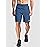 MAGCOMSEN Running Shorts for Men with Zipper Pockets Gym Hiking Quick Dry Athletic Work Lightweight Travelling Shorts Blue Grey