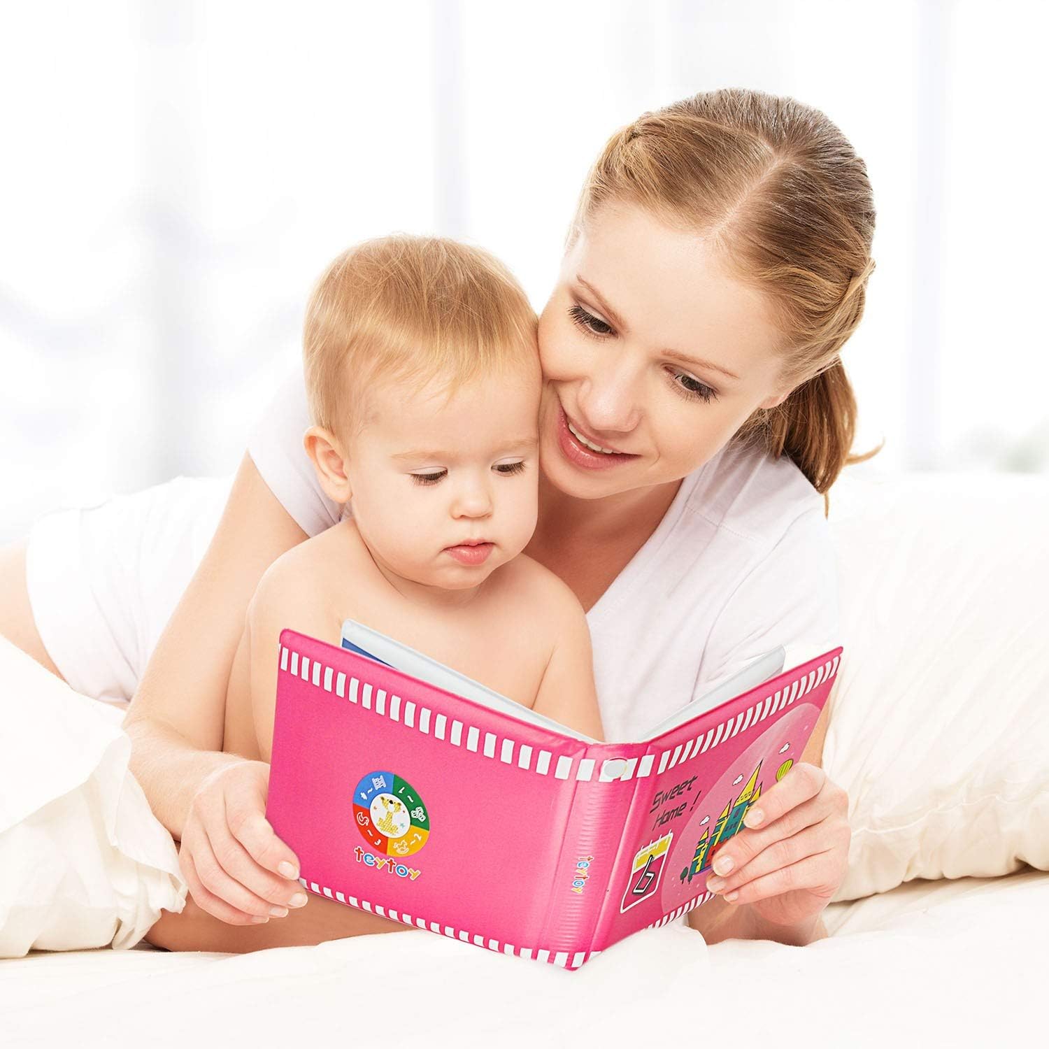 teytoy My First Soft Book,6 Pack Baby Album High Contrast Colors and Patterns Baby Photo Books ,Early Education Toys for Toddler, Infants and Kids Perfect for Baby Shower: Toys & Games