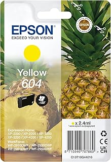 Epson Tinta Original Cartucho Amarillo 604 Tamaño Estándar