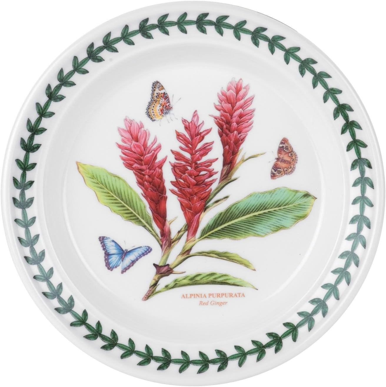 Portmeirion Exotic Botanic Garden Bread and Butter Plate with Red Ginger Motif