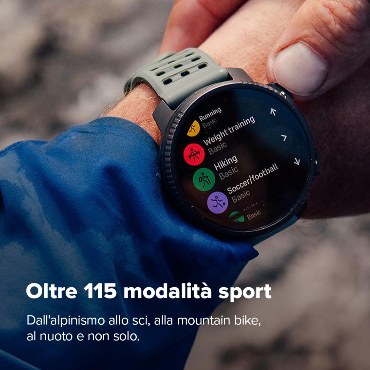 SUUNTO Vertical 2 Orologio da Avventura, GPS Dual-Band, 115+ Modalità Sportive, Touchscreen da 1,5 pollici, Mappe Offline Globali Gratuite, Autonomia della Batteria di 40 Giorni