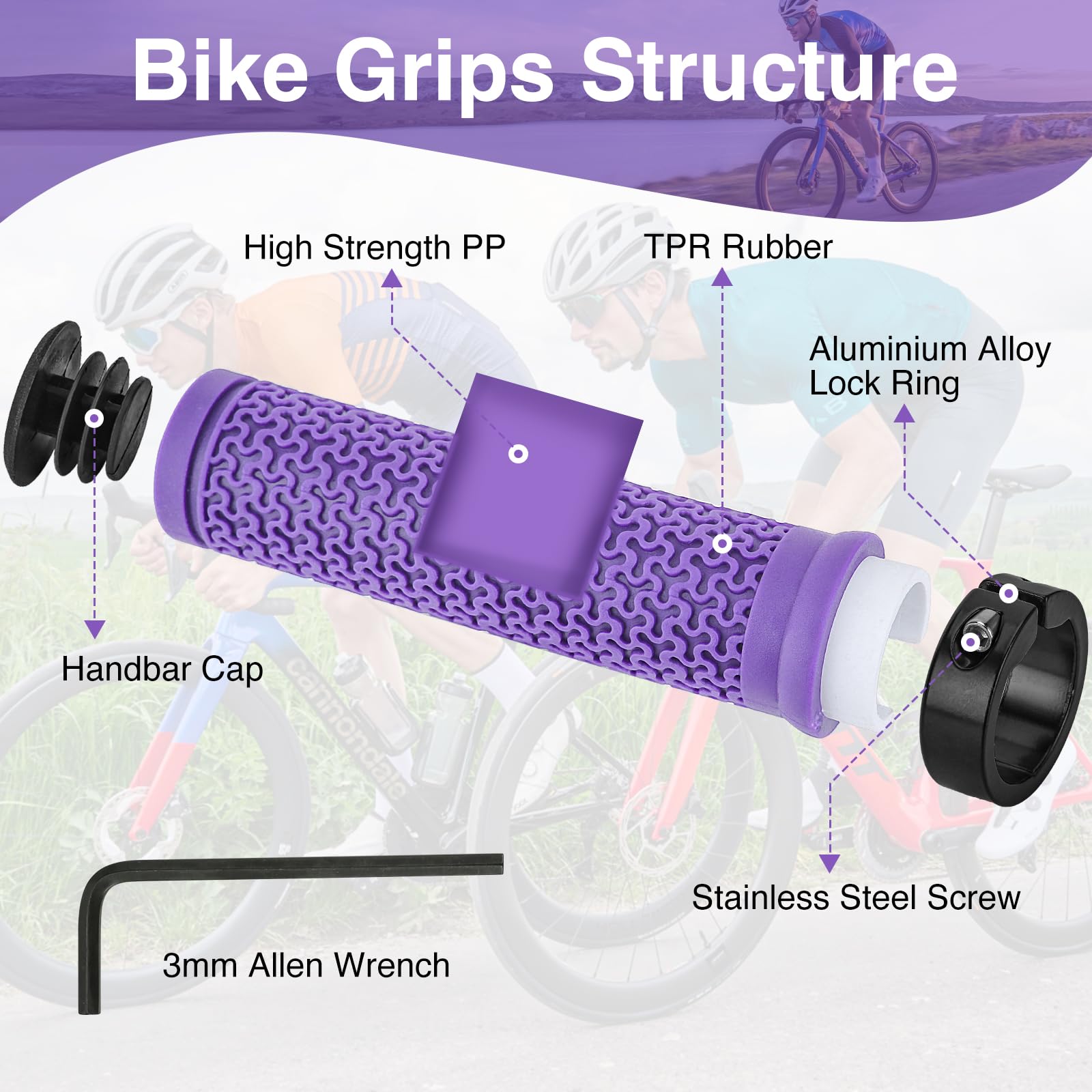 Rossivan Professional Bike Handlebar Grips - Image 3
