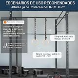 Gonex Anillos de gimnasia de madera con correas ajustables, anillos olímpicos para gimnasio, entrenamiento, ejercicio, entrenamiento al aire libre, mosquetón de instalación rápida, correas de 8.7 pies