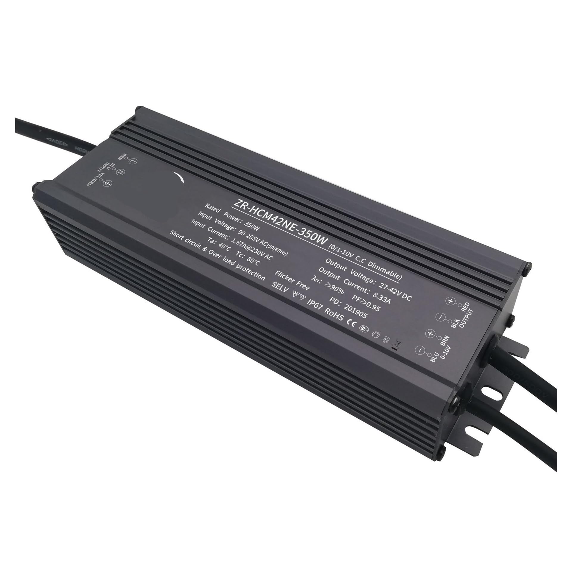 Courant constant LED gradation alimentation 350W contre les pannes