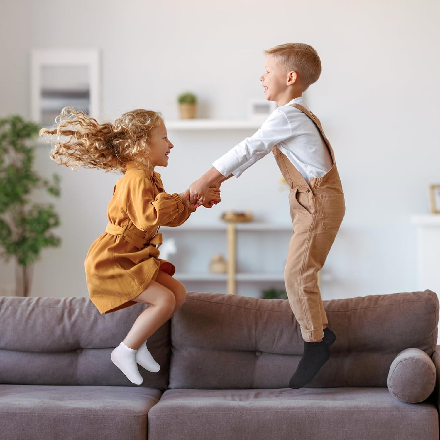 Kids Socks, 20 Pairs Ankle Low Cut Short Athletic Socks for Boys Girls Toddler 1-13 Years - Image 3