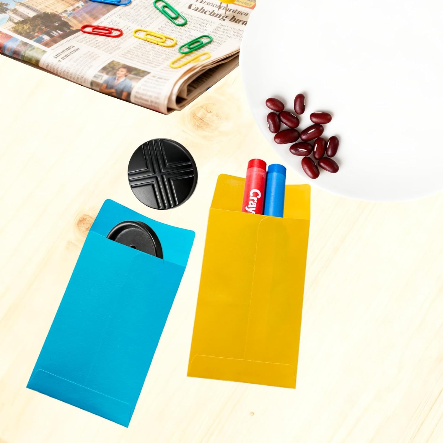 1200-Pack 2.25×3.5 Inch Colorful Small Coin Envelopes, 10 Vibrant Colors, Mini Envelopes for Seeds, Small Items Storage, with Secure Full-Flap Seal