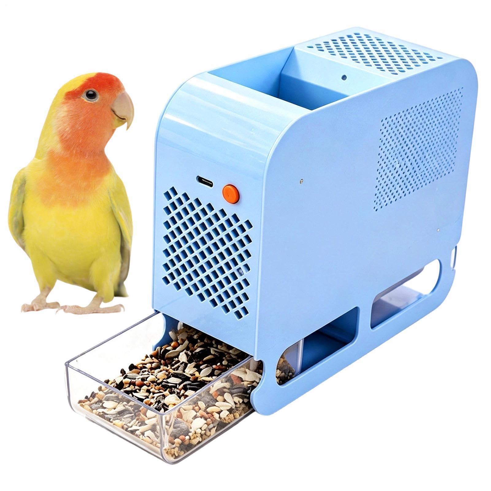 Elektryczny separator do pokarmu dla ptaków Parrot Grain Separator | Wtyczka USB do wydmuchiwania karmy dla ptaków do przesiewania ziarna w gospodarstwie szybkie łuskanie zarządzanie posiłkiem