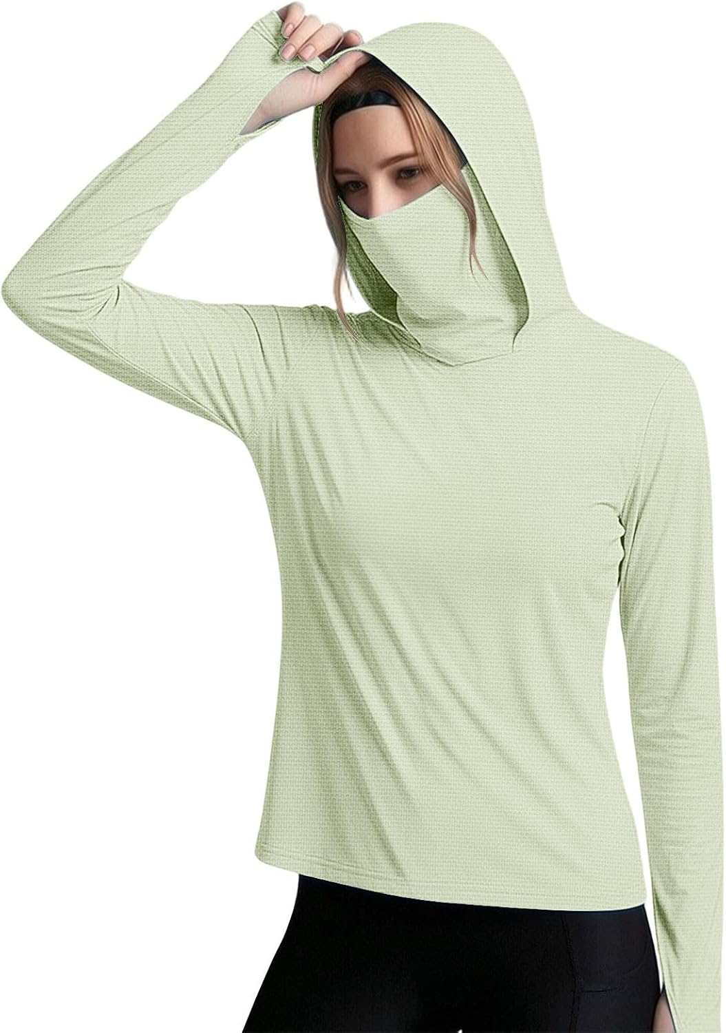 Womens Sun Protection Shirt UPF 50 Long Sleeve Lightweight UV Hoodie for Women Hiking Outdoor Fishing Summer