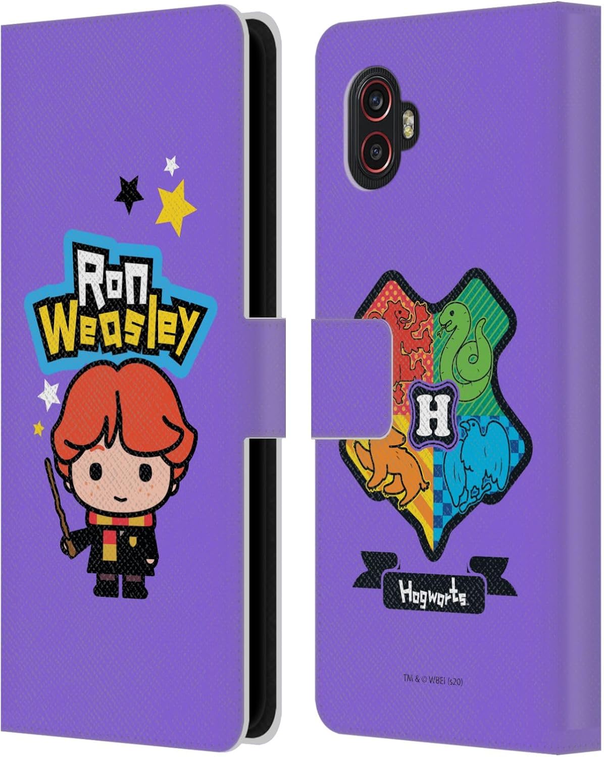 Head Case Designs Officially Licensed Harry Potter Ron Weasley Deathly Hallows XXVIII Leather Wallet Case Compatible with Samsung Galaxy Xcover6 Pro/Pro2
