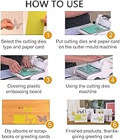 Vista 5 de Troqueles de corte de flores, plantillas de plantilla, herramienta de grabado en relieve, troqueles para hacer tarjetas, álbumes, álbumes