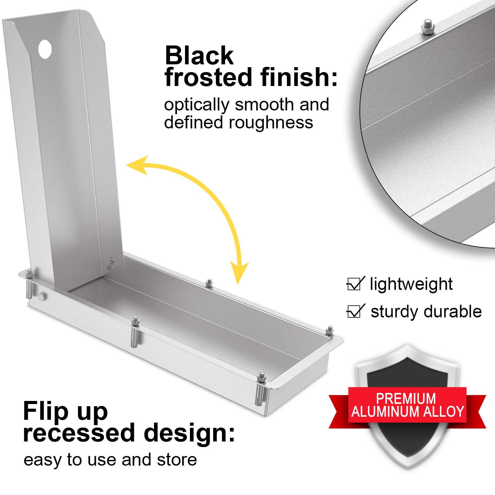 FAMIWIN Recessed Motorcycle Wheel Chocks for 24" Wheels, 1500 lbs