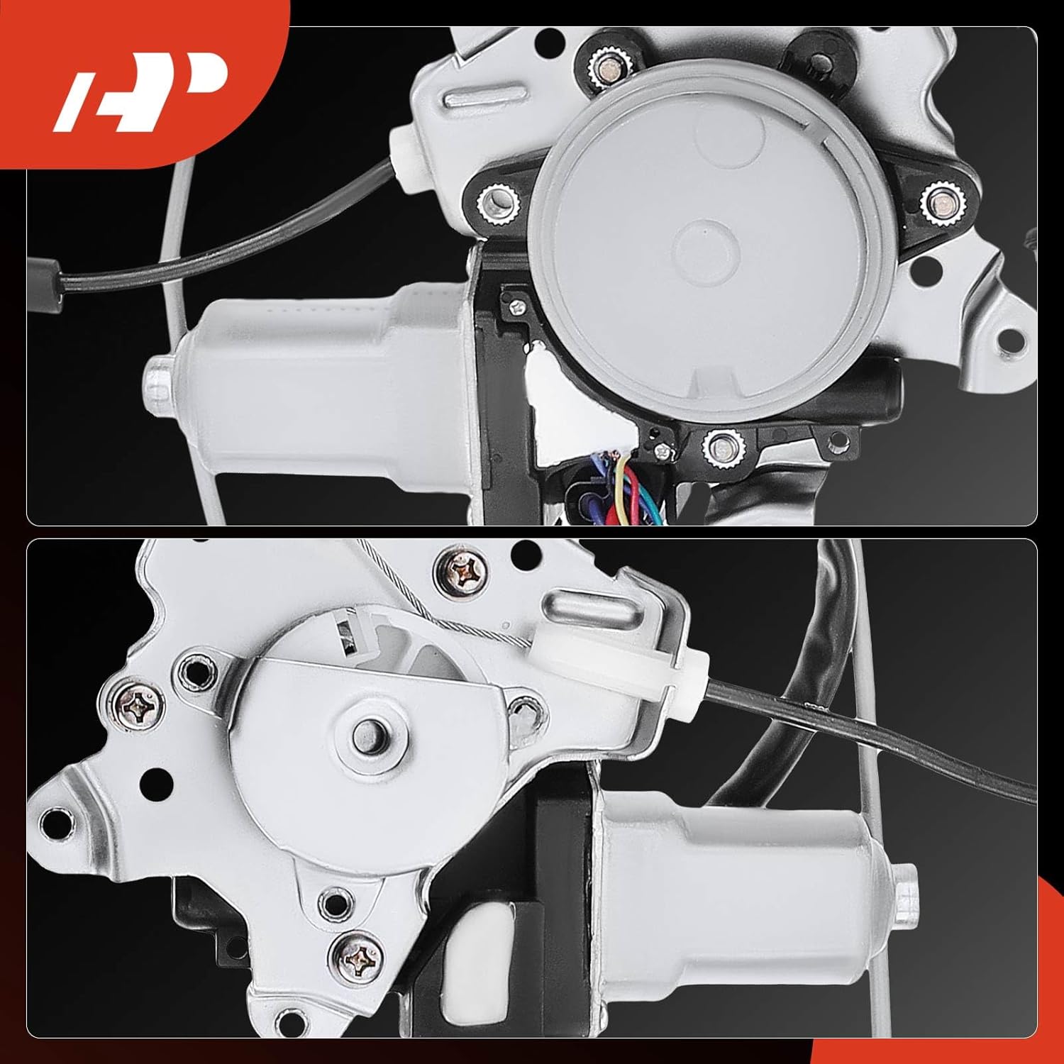 A-Premium Electric Power Window Regulator with 6-Pin Motor Compatible with Nissan Altima 2002-2006 (from 10/01/2001), with Auto Up/Down, Front Right Passenger Side, Replace# 807208J000