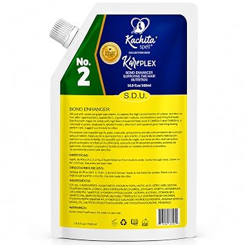 علاج الشعر Kachita Spell KarePLEX No2 Bond Enhancer، إصلاح ما بعد الخدمة الكيميائية، تركيبة ترطيب عميقة للشعر التالف والمفرط المعالجة والمعالج بالألوان، تقوية وترطيب العناية بالشعر