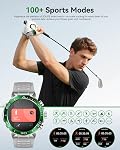 Men's Smart Watch with Bluetooth Calls, 1.43" Ultra HD AMOLED, Blood Oxygen/Heart Rate Monitor, Dual Strap Metal/Silicone, 107 Exercise Modes, Waterproof Fitness Tracker, Compatible for iOS Android