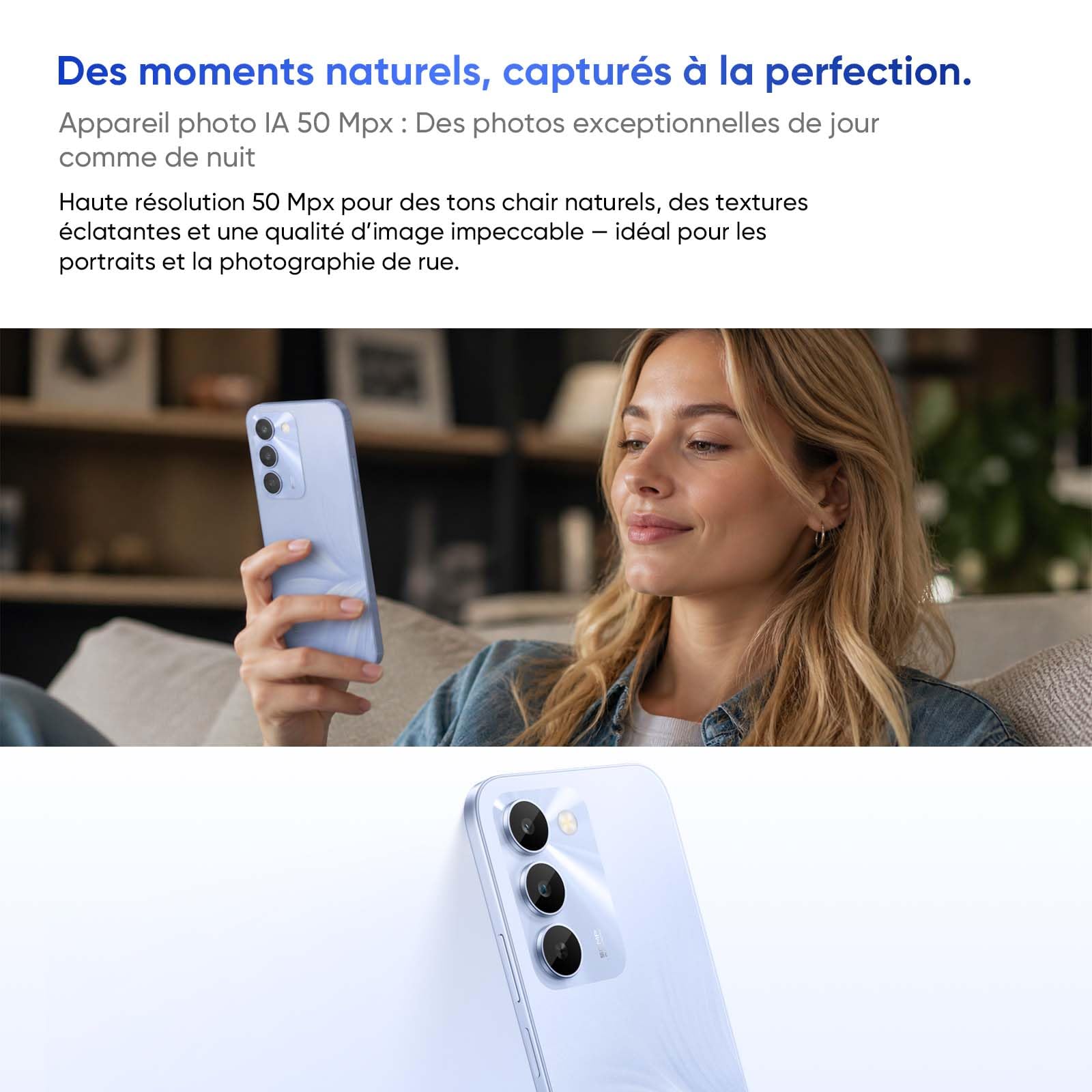 realme C100 5G Smartphone 4GB+128GB, Smartphone 5G, 6600mAh et Charge 45W, Téléphone Portable Android 16 Ultra-Brillant 6.8" 144Hz, Appareil Photo 50MP AI, Charge inversée 6.5W, IP64, Violet