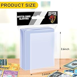 1200 Counts Card Sleeves Top Loaders for Trading Cards, Penny Soft Sleeve Baseball Card Sleeve Protectors Fit for Sports Cards, Football,Game Cards