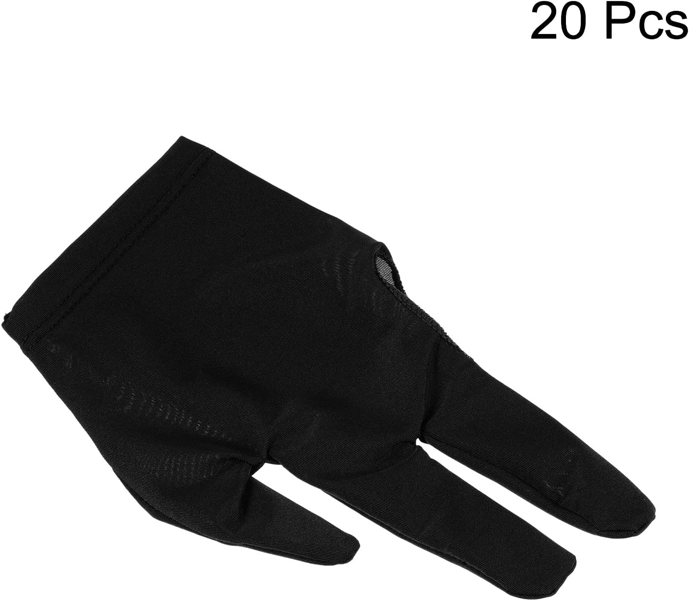 PATIKIL 3 Fingers Pool Gloves, Billiard Gloves Left & Right Hand Show Gloves Pool Cue Gloves for Shooter Carom Pool Snooker Cue Sport
