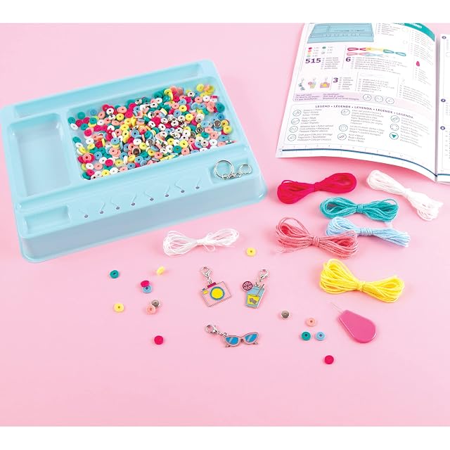 Foto 5 de 5 de Make It Real 2901317 Heishi Bead Jewellery Set, DIY Bracelets, Creative Kit for Children, Multi-Coloured