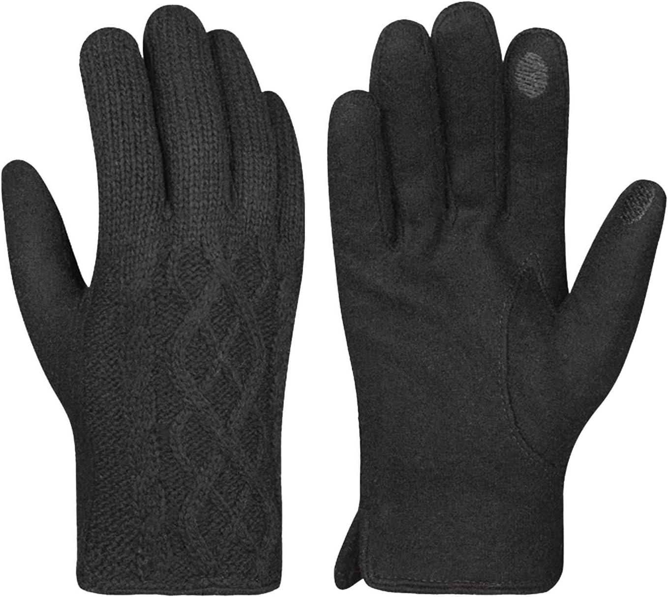 Gloves Warm Gloves Touchscreen Gloves Windproof Thermal Gloves Anti Slip Gloves for Outdoor Cycling (Color : Grey)
