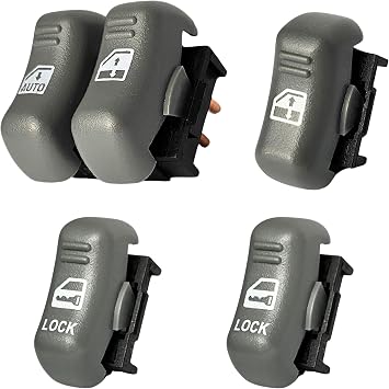 SWITCHDOCTOR Window Master Switch, Front Passenger, 2 Locks Set for 1993-2002 Pontiac Firebird