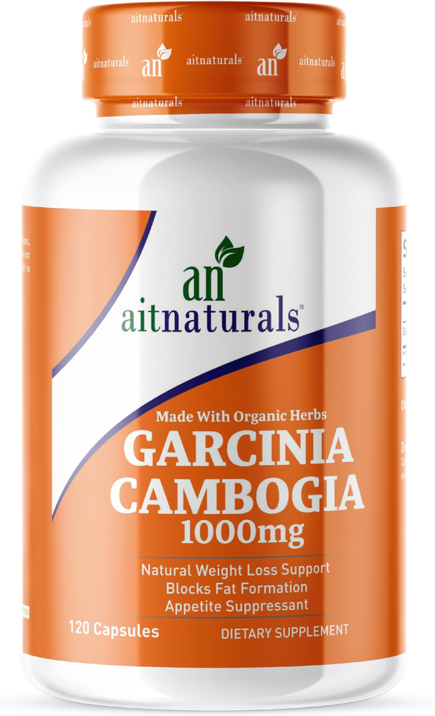 Aitnaturals Garcinia Cambogia -10000mg (120 Capsules) | Supports Weight Management, Controls Appetite, Increase Energy Levels & Healthy Metabolism, Regulates Blood Sugar Level & Digestive Health