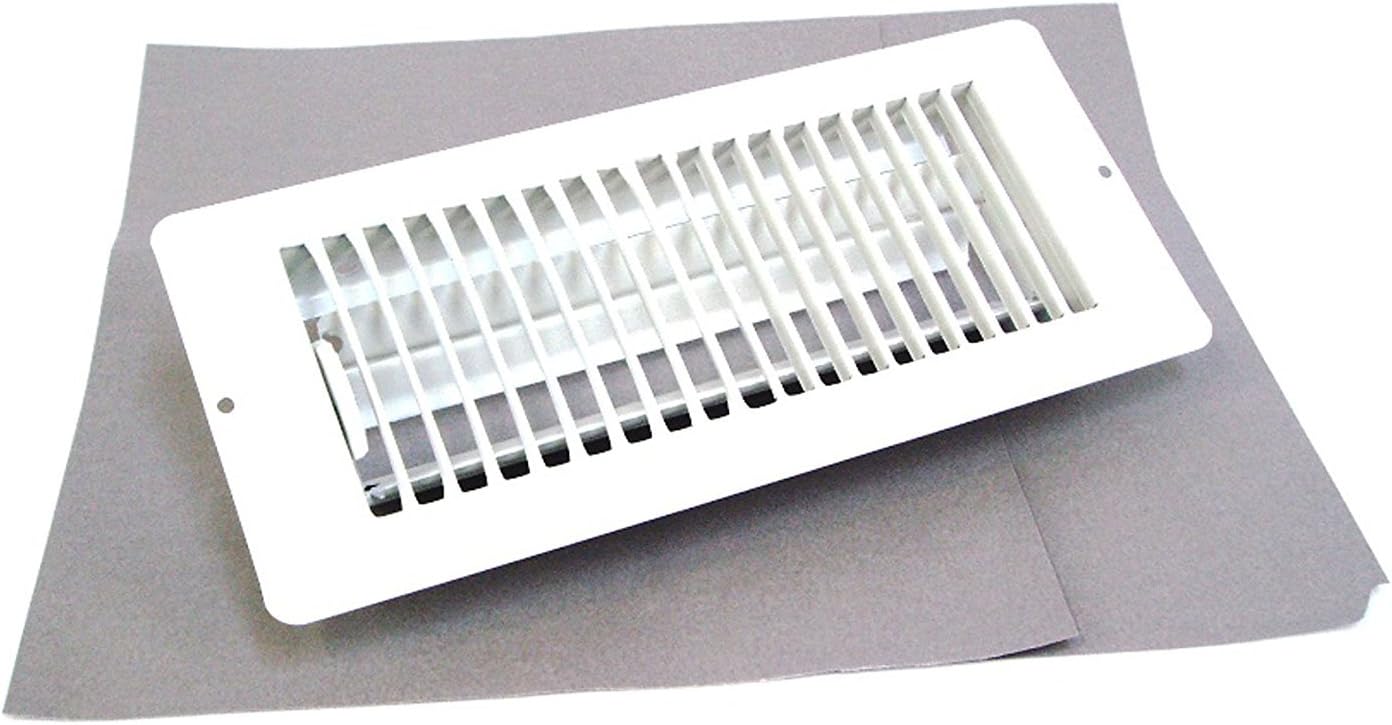 Deluxe Metal Mobile Home Floor Register Vents (4x10, White) (10 Pack